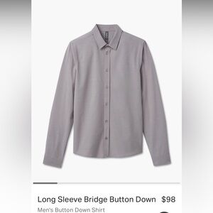 NWT Vuori long sleeve bridge button down shirt